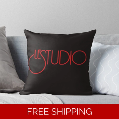 Pillow Case Black Original Red Logo